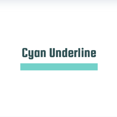 @Cyan-Underline