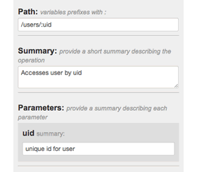 route path panel field