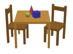 Table and chairs