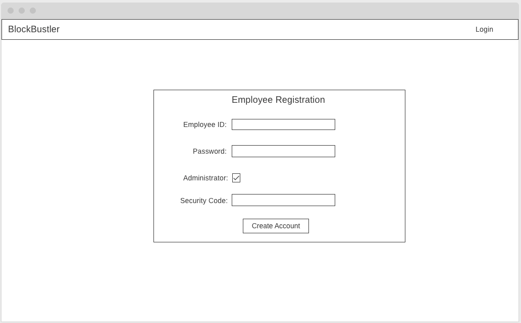 Employee Registration