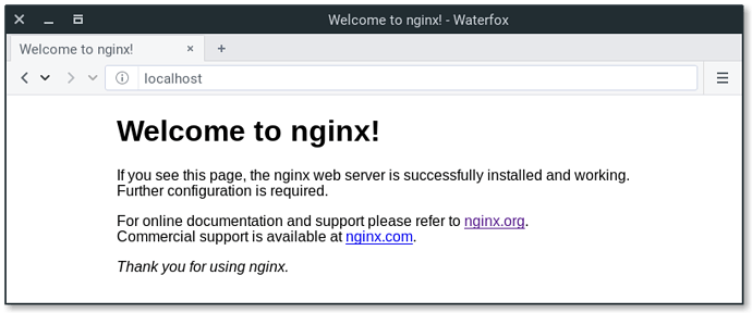 Welcome to nginx