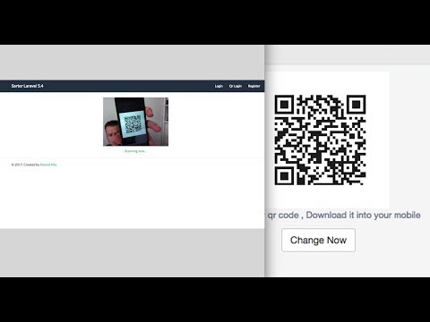 Laravel QR Code generator and login