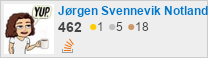 combined Stack Exchange profile for Jørgen Svennevik Notland