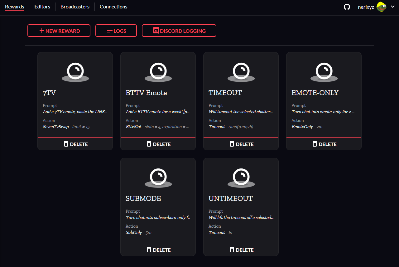 Rewards Dashboard