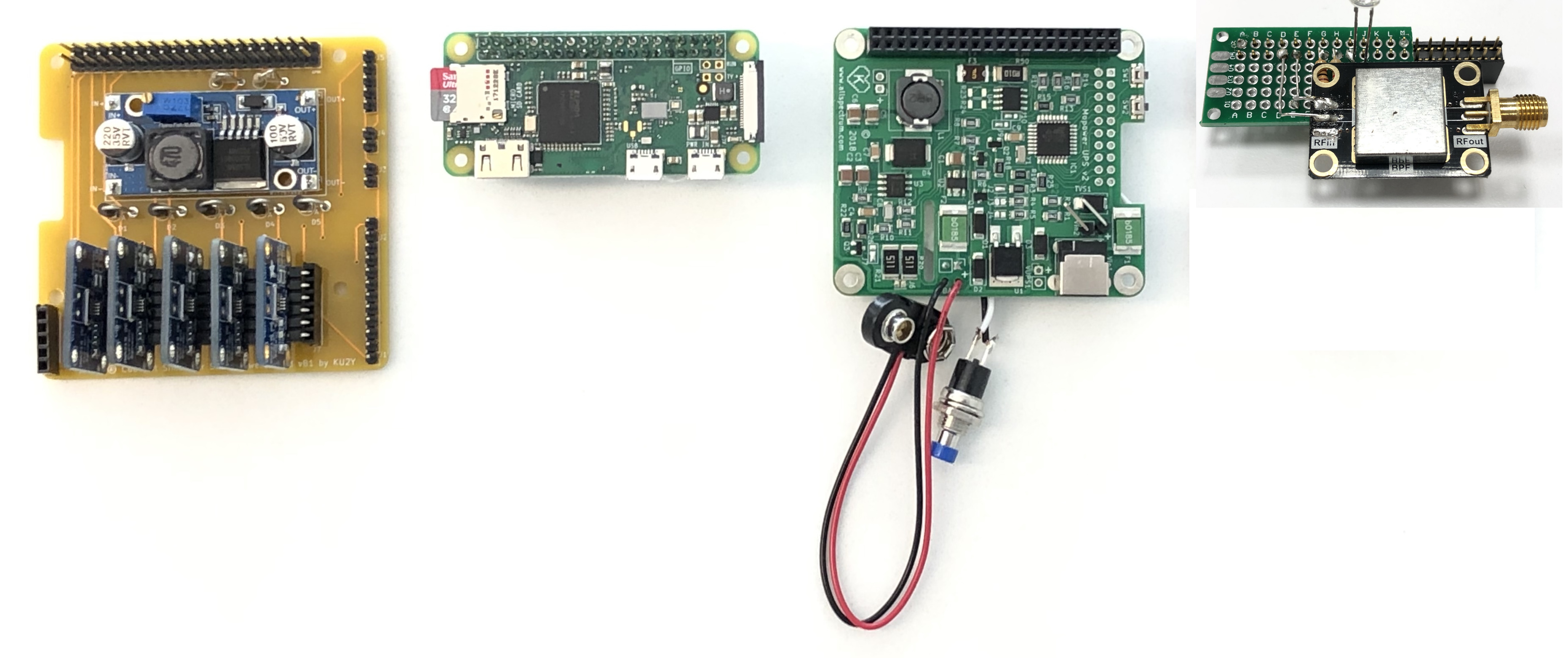 4 Boards of CubeSat Simulator