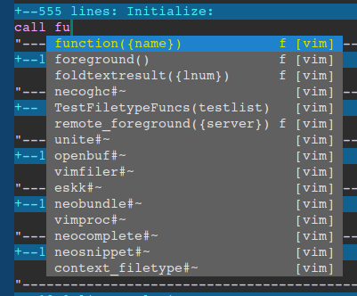 Vim completion.