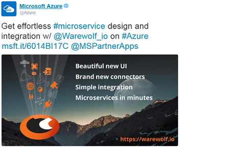 MS Azure Tweet