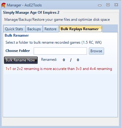 Bulk Replays Renamer