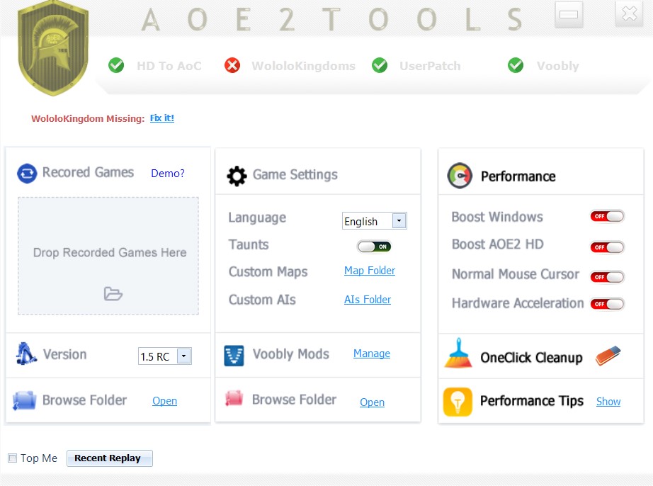 AoE2Tools Interface 3.1.0.0