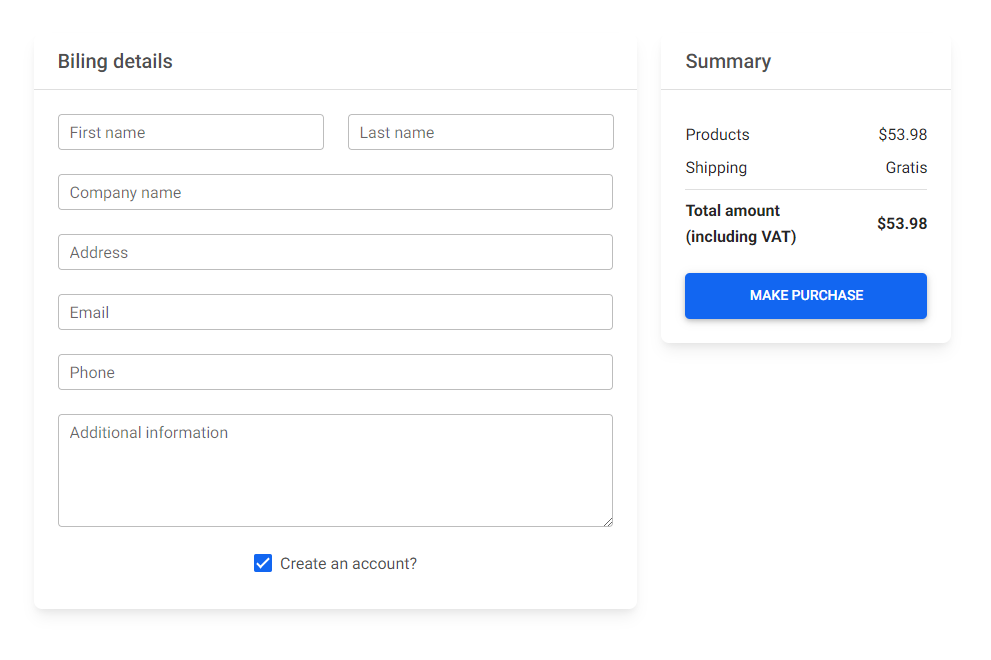 Bootstrap 5 Address Form