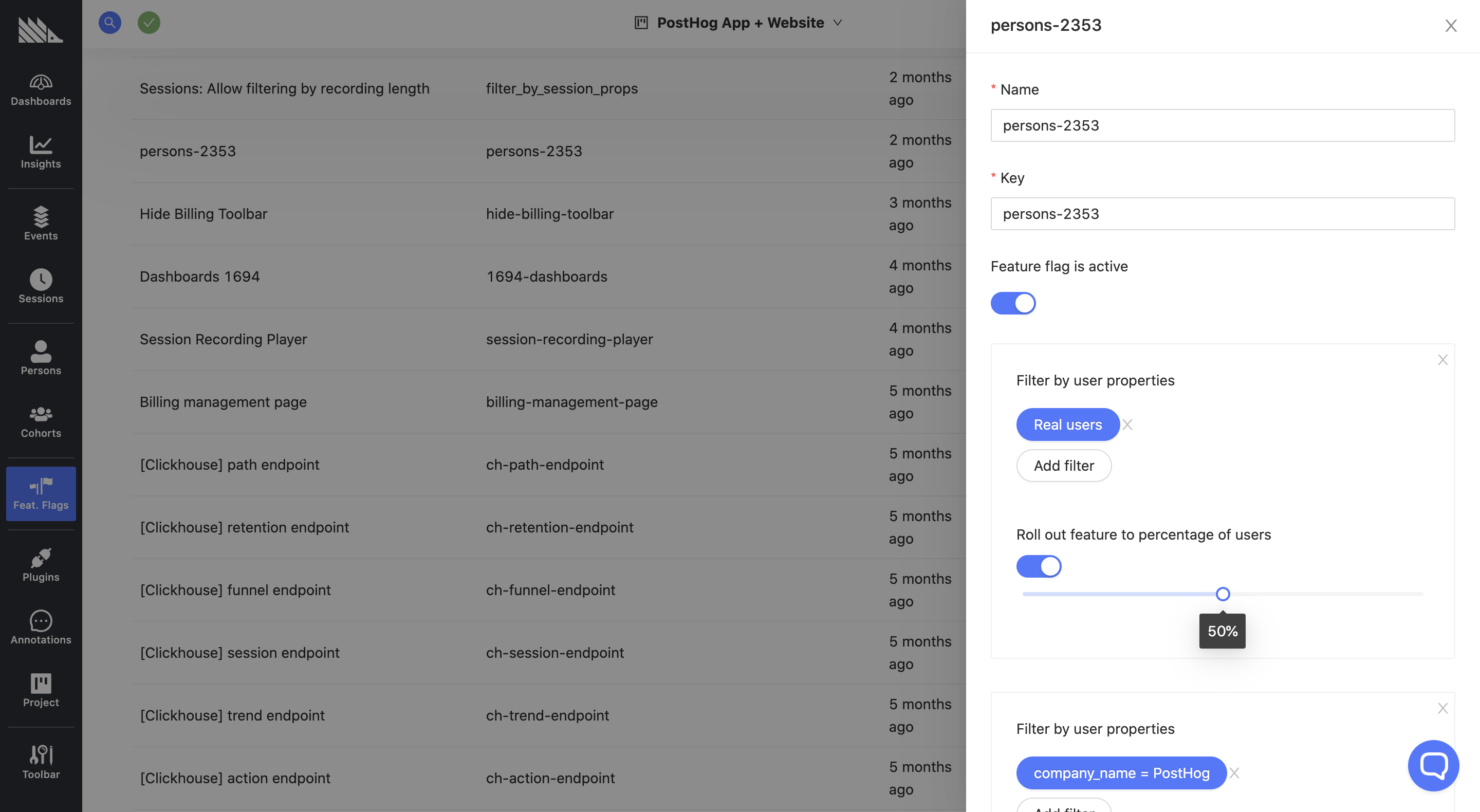 Feature Flag Multiple Groups