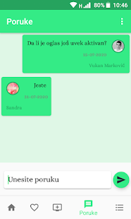 Messages page