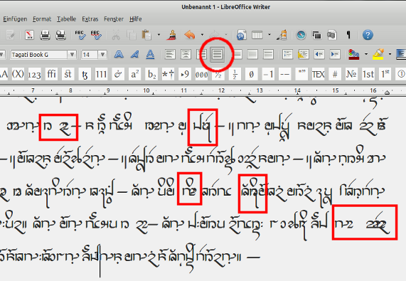 Libre Office 3.5.6 misaligning pre-diacritics