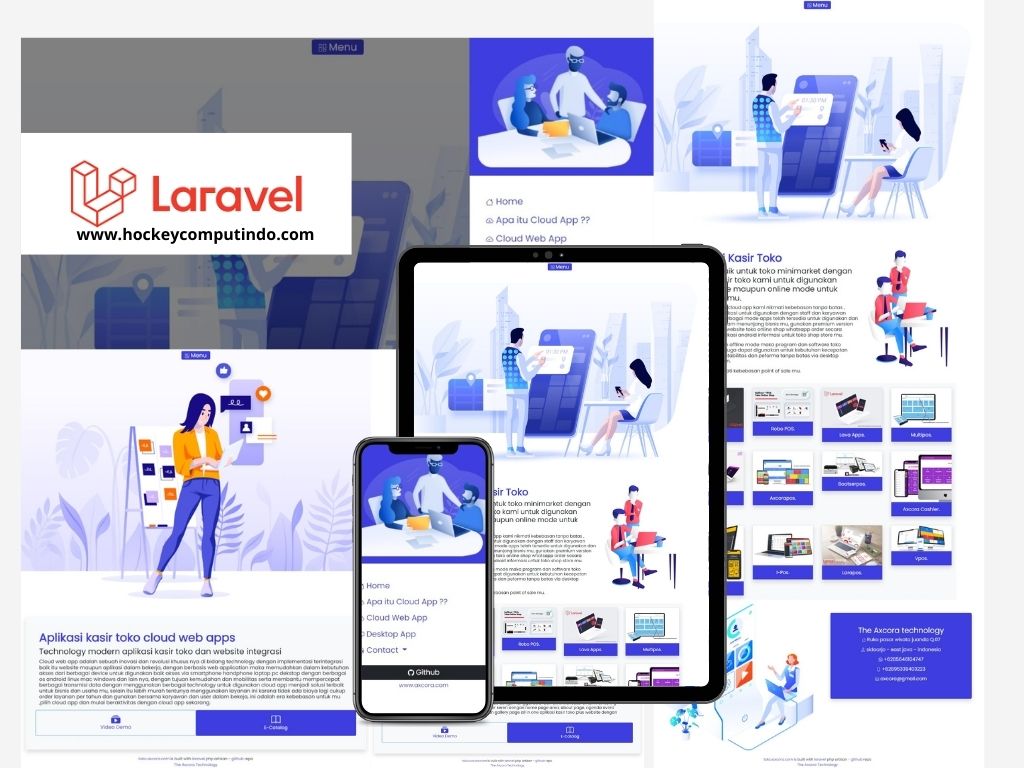 Laravel Web App template theme free download source code