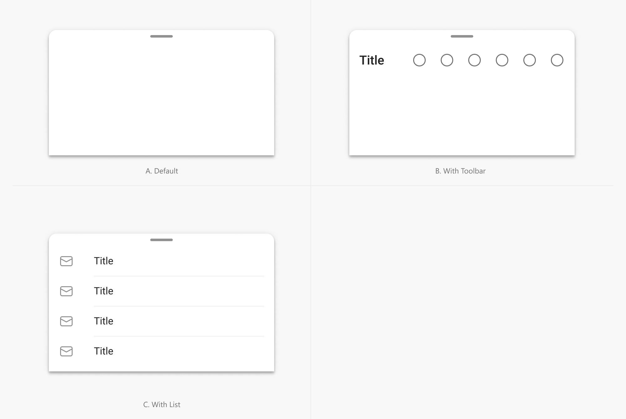 Bottom Sheet Showcase