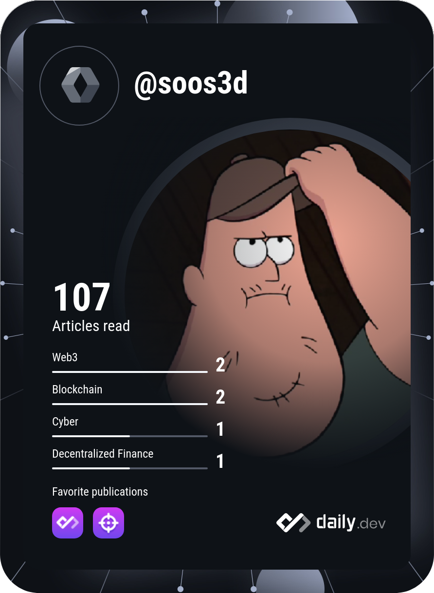 David's Dev Card