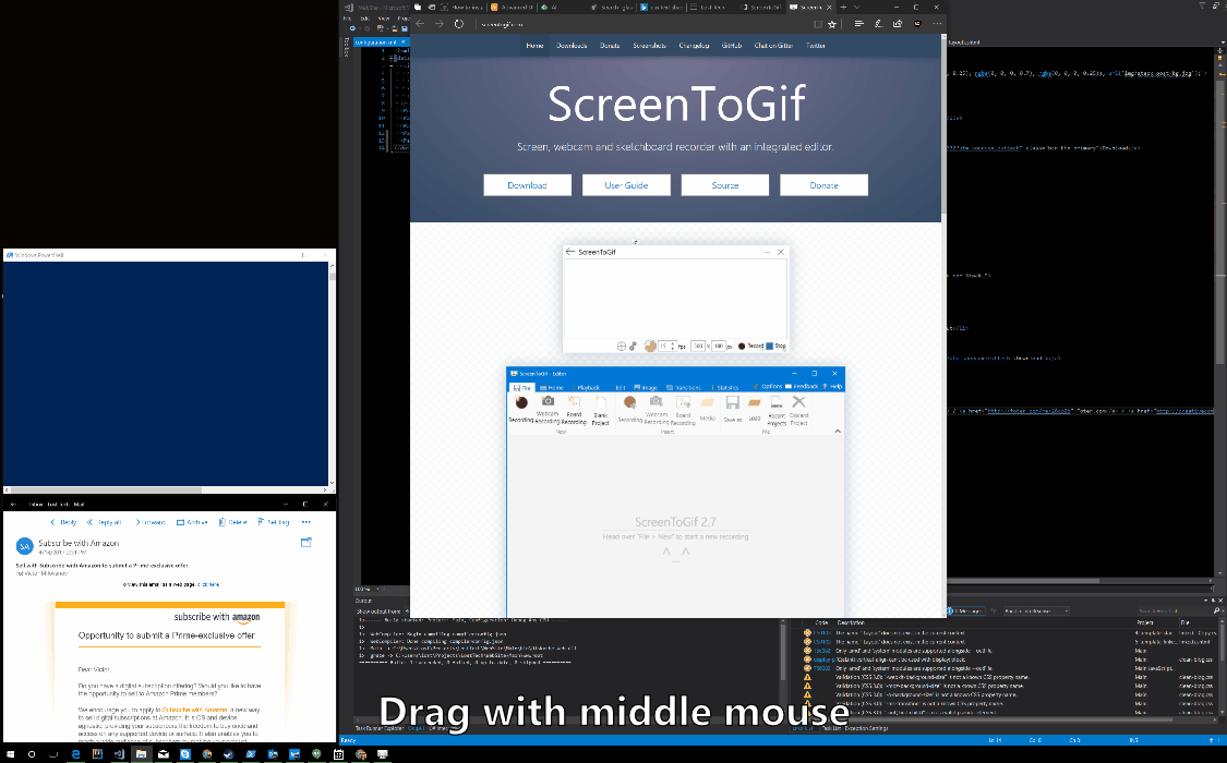 Screen layout sample