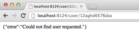 error response on URI