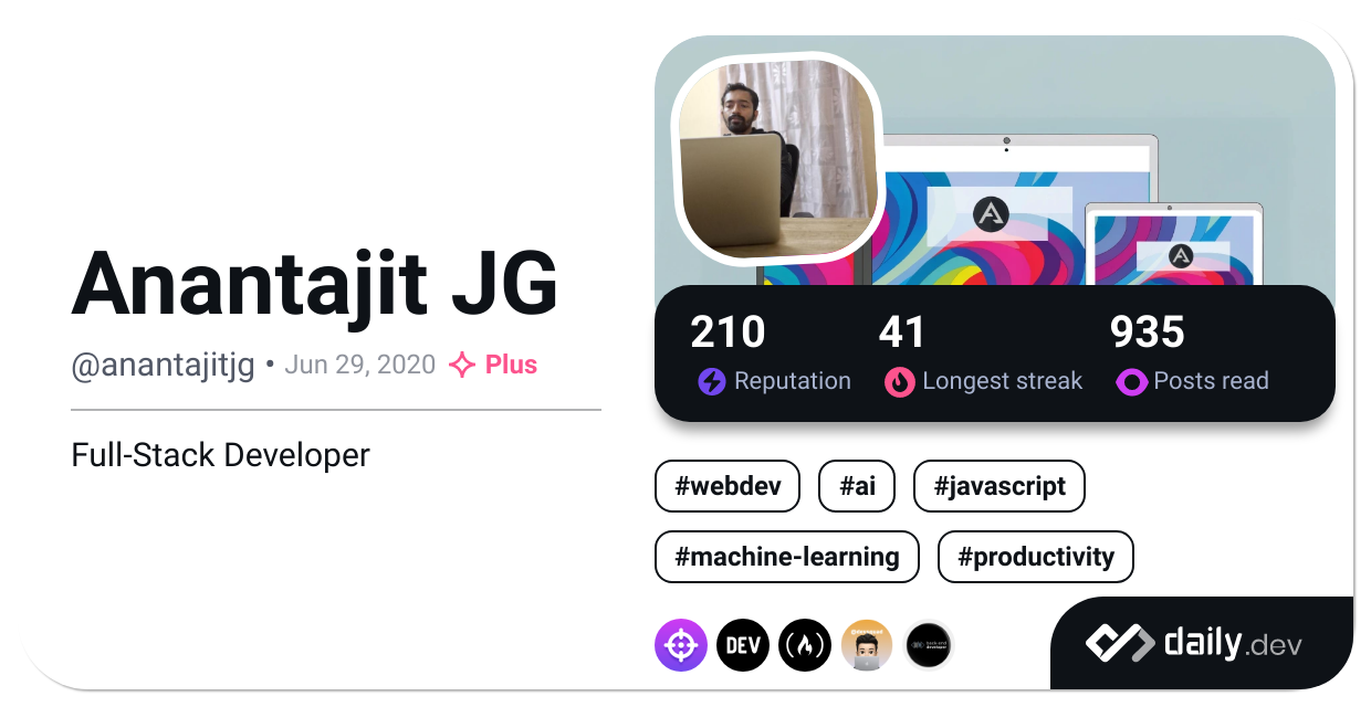 Anantajit JG's Dev Card