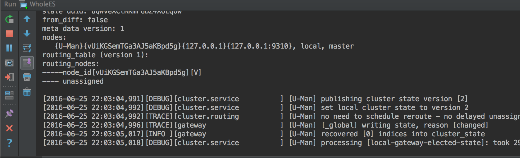 ES booting up and running in IDE