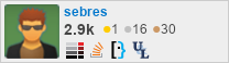 profile for sebres on Stack Exchange, a network of free, community-driven Q&A sites