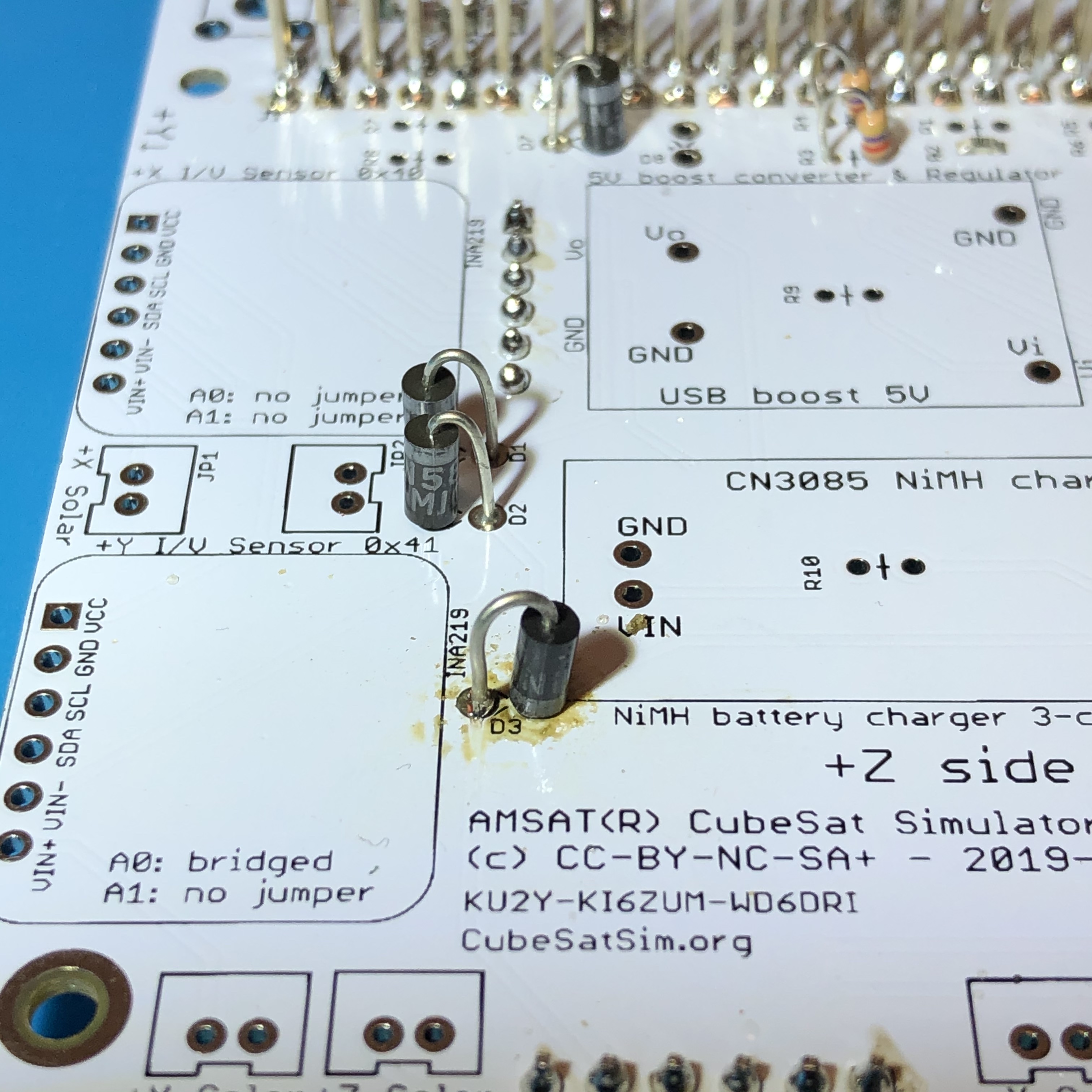 PCB with diodes