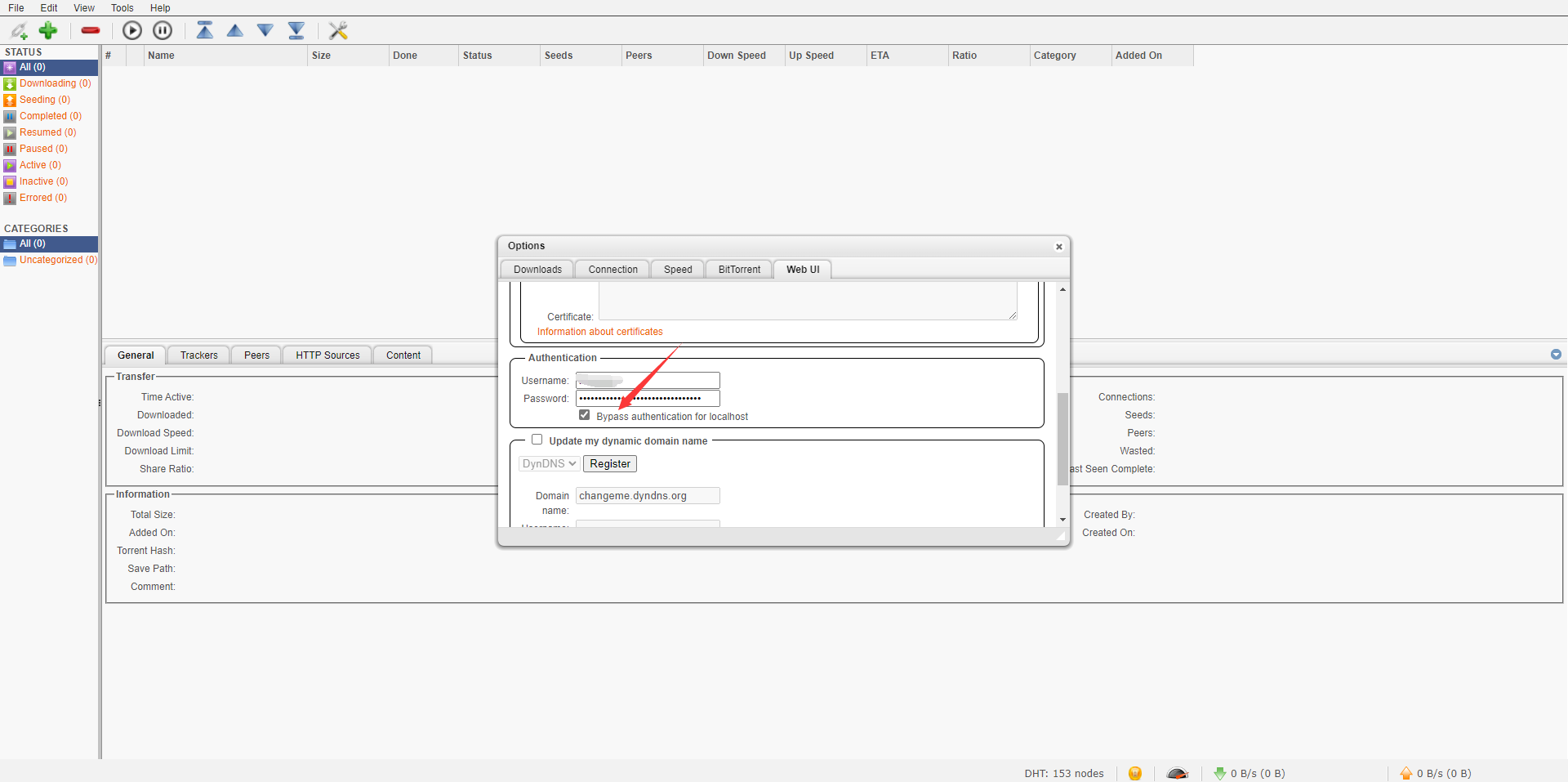 Bypass authentication for localhost