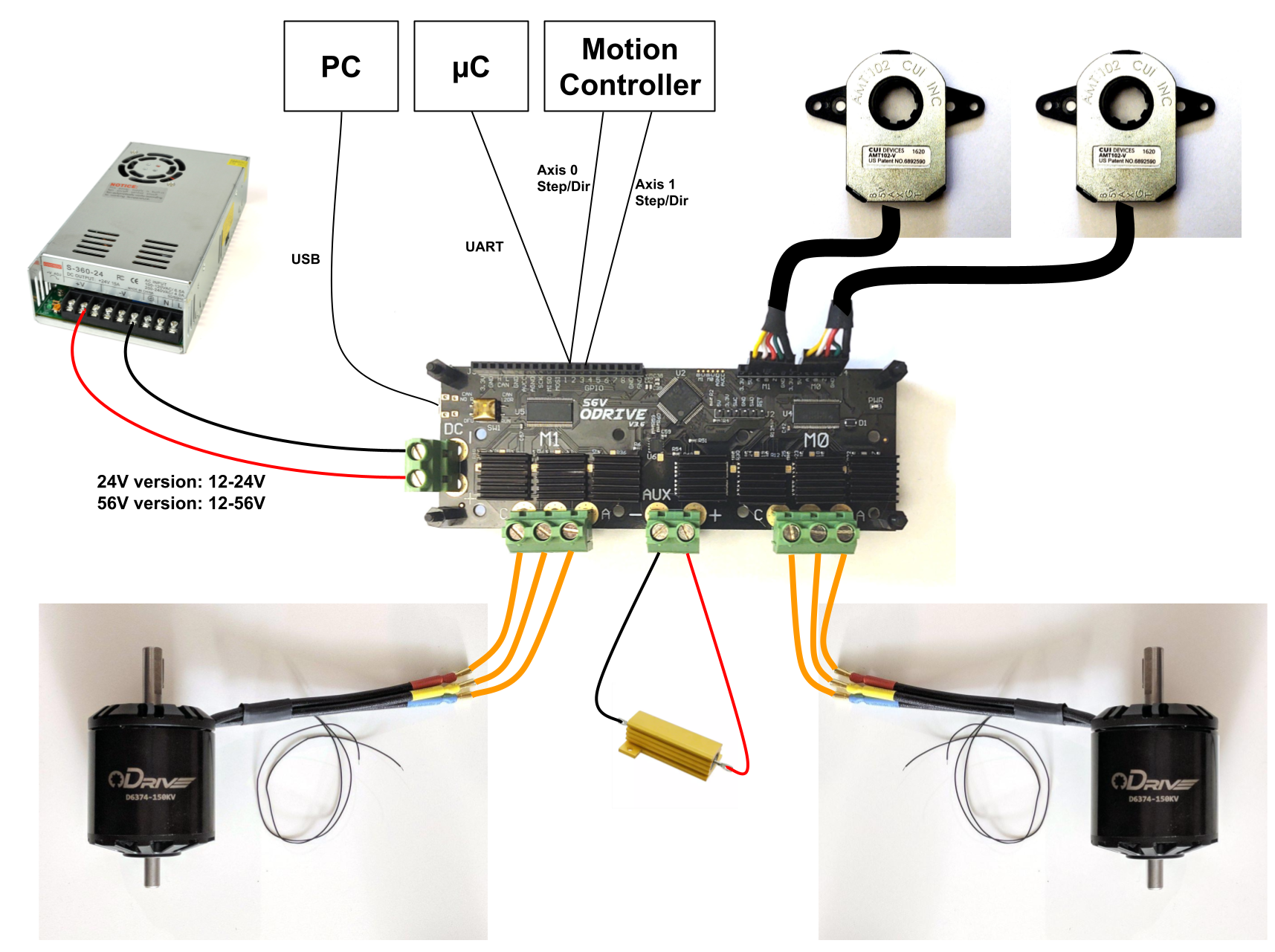 ODrive wiring diagram