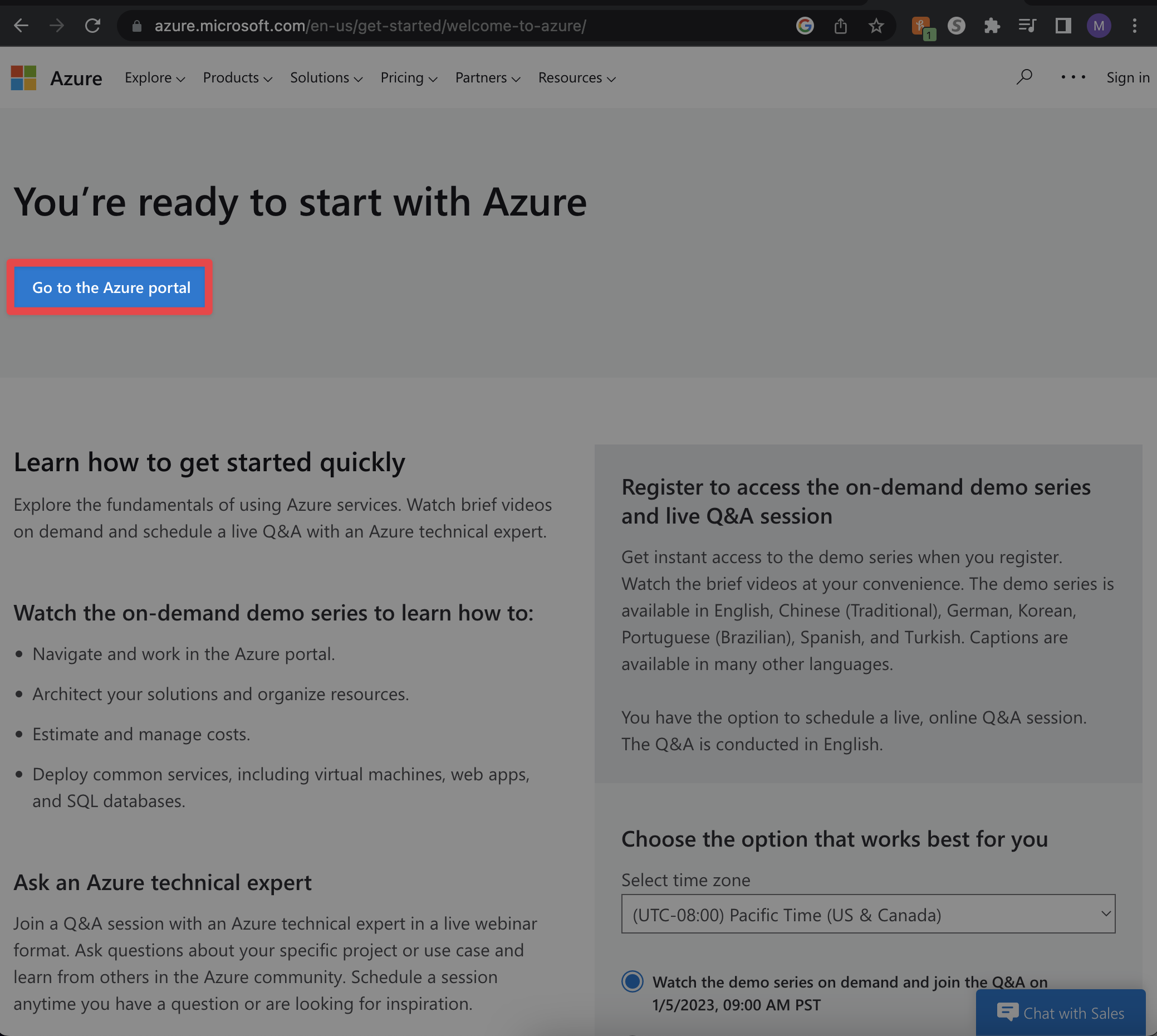 Azure Free Services