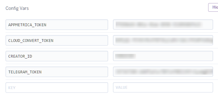 Config Vars