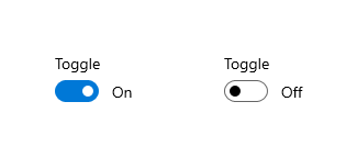 Toggle Switch states