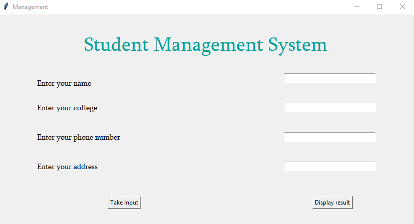 Student Management System Output Window 1 (1).PNG