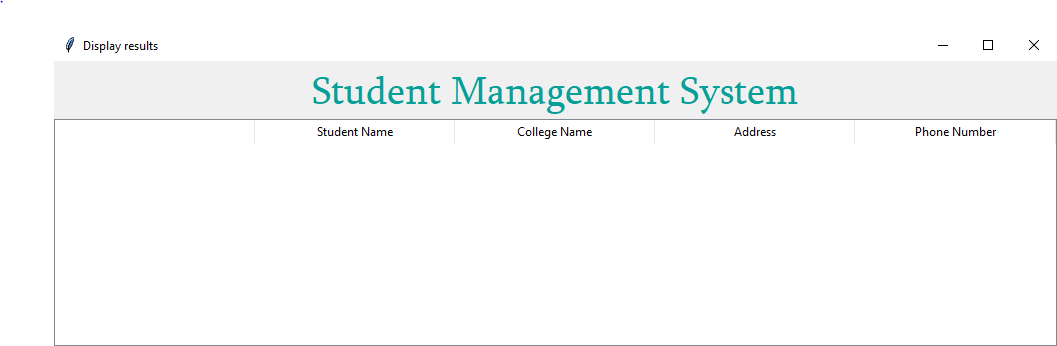 Student Management System Output Window 2.PNG